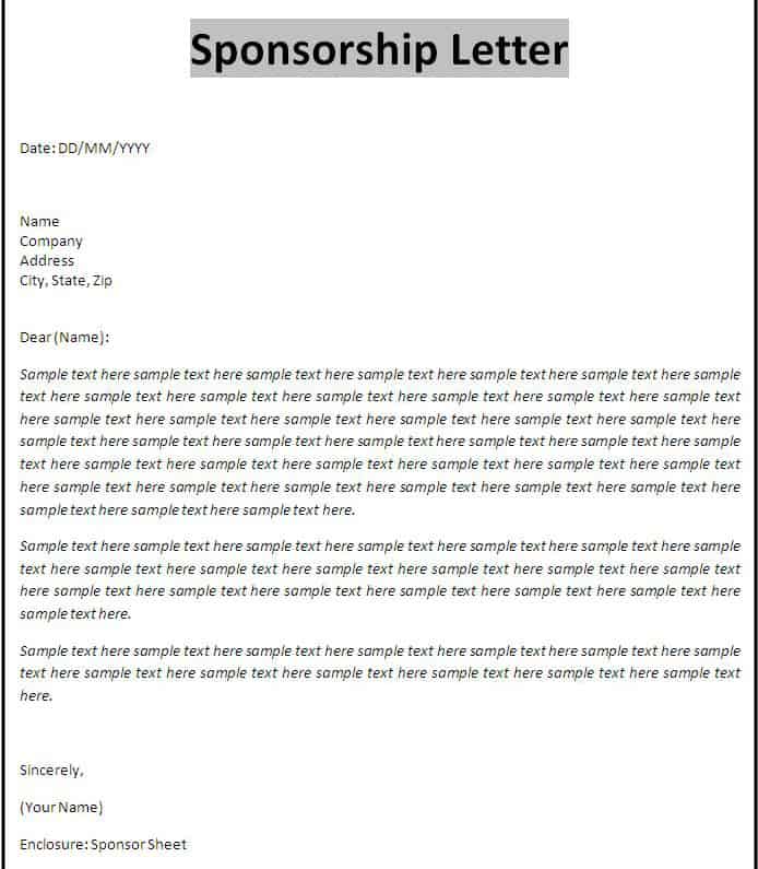 7 Sponsorship Proposal Templates Excel PDF Formats