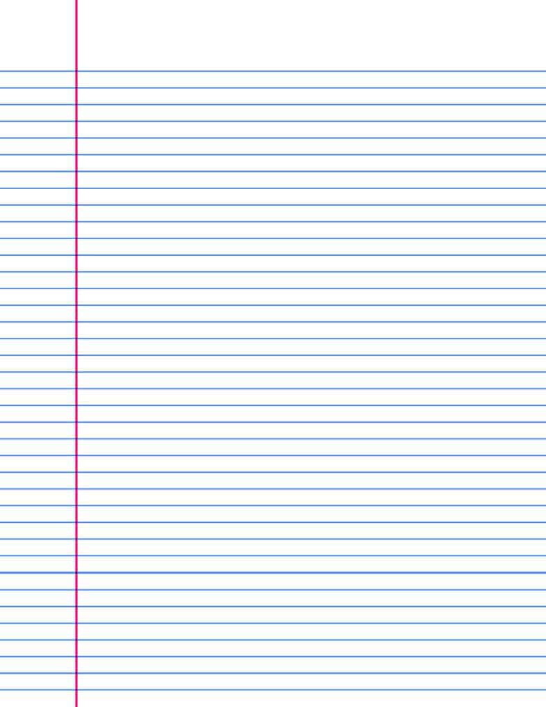 20 Free Printable Blank Lined Paper Template In Pdf With Microsoft 