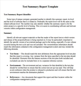 2 Free Summary Report Templates Excel PDF Formats