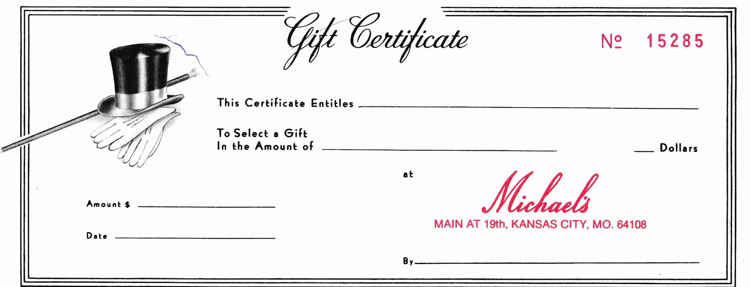 gift certificate free sample printable Templates Certificate Gift Formats Excel   PDF 18