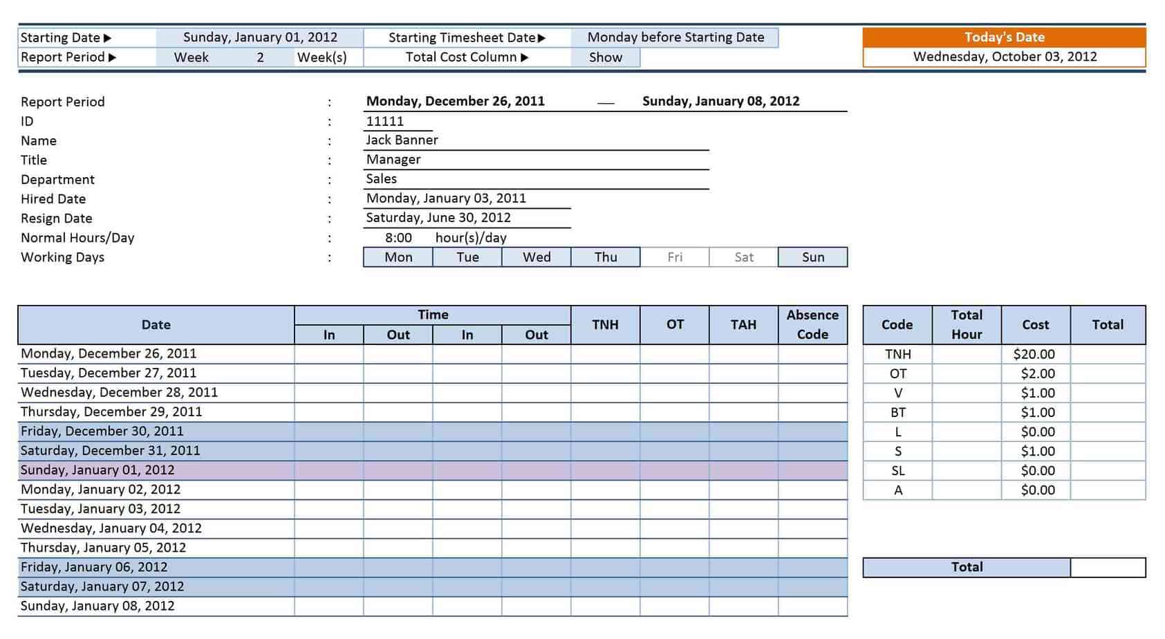 12 Employee Tracking Templates Excel PDF Formats